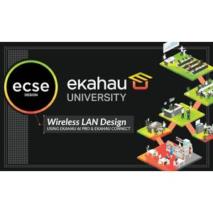 Ekahau ECSE Design Class Online - CLASS Technology Training Course - Up to 12 Student - 4 Day Duration - Class, Online, In