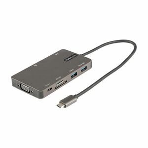 StarTech.com Adaptateur Multiport USB-C - Dock HDMI 4K30Hz/VGA - USB 3.0 5Gbps - 100W PD - SD/Micro SD - GbE - Mini Dock U