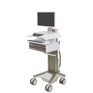 Ergotron CareFit Medical Trolley - TAA Compliant - 5 Drawer - Push/Pull Handle - 17.01 kg Load Capacity - 4 Casters - 127 
