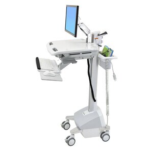 Ergotron StyleView Laptop Trolley - 14.06 kg Load Capacity - 4 Casters - Aluminium