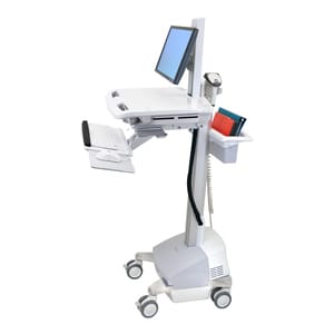 Ergotron StyleView Laptop Trolley - 15.88 kg Load Capacity - 4 Casters - Aluminium
