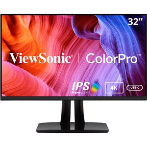 ViewSonic ColorPro VP3256-4K 32" Class 4K UHD LED Monitor - 16:9 - Black - 80 cm (31.5") Viewable - In-plane Switching (IP