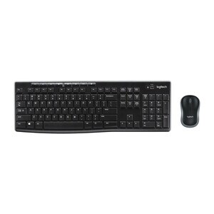 Logitech MK270 键盘鼠标 - 英文（美国） - USB 柱塞 无线 2.40 GHz 键盘 - 103 按键 - 键盘/键盘颜色: 黑 - USB 无线 鼠标 - 光学 - 1000 dpi - 指点设备颜色: 黑 - 对称 - 