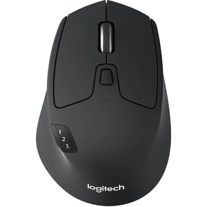 Logitech M720 鼠标 - 蓝牙/射频 - USB - 光学 - 8 按钮 - 6 可编程按钮 - 黑 - 无线 - 2.40 GHz - 1000 dpi - 滚轮 - 右旋转