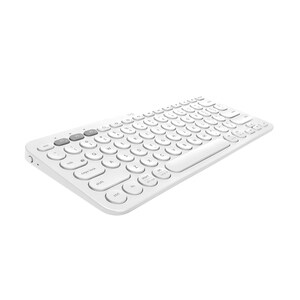 Logitech K380 键盘 - 无线 连接 - 米白 - 蓝牙 - 3 - 10 m - 首页, 后面 热键 - 铬操作系统 - 计算机, 智能电话, iPad mini, Apple TV - PC, Mac - AAA 支持的电池尺寸