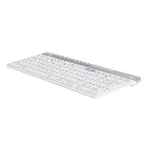 Logitech K580 键盘 - 无线 连接 - 英文（美国） - 白 - Bluetooth/RF - 10 m - 2.40 GHz - 手机, 台式计算机 - PC, Mac - AAA 支持的电池尺寸