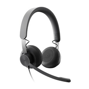 Logitech Zone 有线 头戴式 立体声 耳机 - 双声道 - 耳罩 - 32 欧姆 - 20 Hz 到 16 kHz - 单向, 全向, 降噪 麦克风 - C型 USB