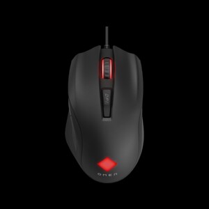HP OMEN 游戏鼠标 - USB 2.0 - 6 可编程按钮 - 黑 - 电缆 - 16000 dpi - 滚轮