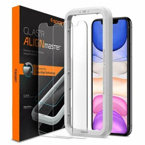 Spigen GLAS.tR Align Master 9H Tempered Glass, Polyethylene Terephthalate (PET) Screen Protector - Crystal Clear - 2 - For