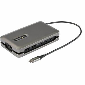 StarTech.com USB C Multiport Adapter, USB C to 4K 60Hz HDMI 2.0, 2-Port 10Gbps USB Hub, 100W Power Delivery Pass-through, 