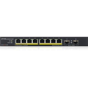 ZYXEL GS1100 GS1100-10HP 8 Ports Ethernet Switch - Gigabit Ethernet - 1000Base-T, 1000Base-X - 2 Layer Supported - Modular