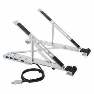 Targus AWU100205GL Height Adjustable Notebook Stand - 25.4 cm (10") to 39.6 cm (15.6") Screen Support - 26 cm Height x 6.2