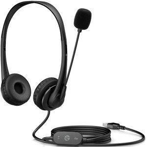 Cuffie HP Cavo Over-the-head Stereo - Nero - Binaural - Supra-aural - 64 Ohm - 20 Hz a 20 kHz - 179,8 cm Cavo - Unidirezio