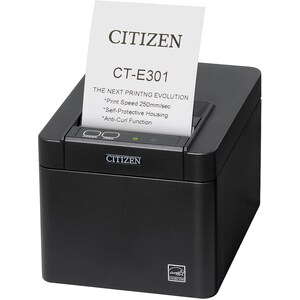 Citizen CT-E301 Desktop, Industrial Direct Thermal Printer - Monochrome - Receipt Print - Ethernet - USB - USB Host - Seri