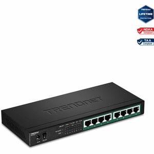 TRENDnet TPE-TG83 8 Ports Ethernet Switch - Gigabit Ethernet - 10/100/1000Base-T - TAA Compliant - 2 Layer Supported - 71 