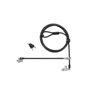Kensington Slim N17 2.0 Keyed Dual Head Laptop Lock for Wedge-Shaped Slots & Dell Notebooks - Standard Keyed