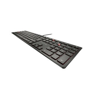 CHERRY KC 6000 SLIM Keyboard - Cable Connectivity - USB Interface - English (UK) - Black - SX Keyswitch - 105 Key(s) - Mul
