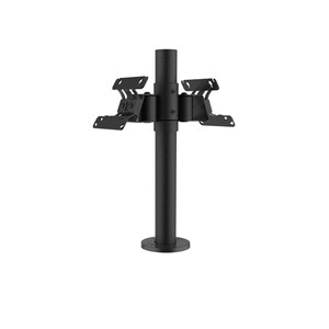 SpacePole Essentials Mounting Pole for Display - Black - 75 x 75, 100 x 100 - VESA Mount Compatible - Steel