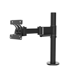 SpacePole Essentials Mounting Pole for Display - Black - 75 x 75, 100 x 100 - VESA Mount Compatible - Steel
