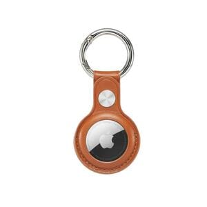 Krusell Carrying Case Apple Apple AirTag - Brown - Genuine Leather Body