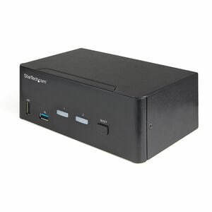 StarTech.com KVM Switchbox - TAA Compliant - 2 Computer(s) - 1 Local User(s) - 3840 x 2160 - 10 x USB - 6 x HDMI - Desktop