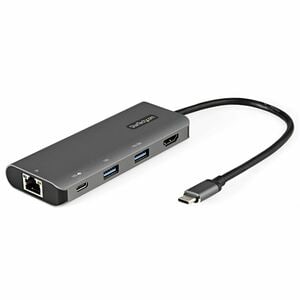 StarTech.com USB 3.1 (3.1 Gen 2) Type C Docking Station for Notebook, Tablet, Workstation - 100 W - Grey - 1 Displays Supp