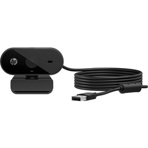 HP 320 网络摄像头 - A 型 USB - 1920 x 1080 视频 - 66° 角度 - 麦克风 - 用于 显示器, 笔记本电脑