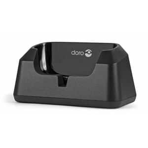 Doro Cradle for Mobile Phone - Charging Capability - Black - Desktop