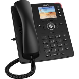 Snom D713 IP-Telefon - Schnurgebunden - Schnurgebunden - Desktop, Wandmontierbar - Schwarz - VoIP - 2 x Netzwerk (RJ-45) -