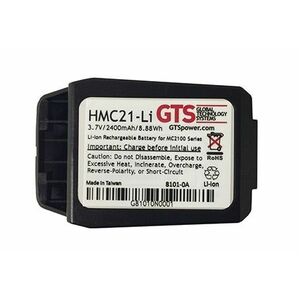Batteria GTS - Ioni di litio (Li-Ion) - Per Scanner codici a barre - Batteria ricaricabile - Dimensione batteria proprieta