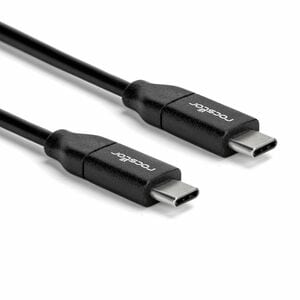 Rocstor Premium USB-C Charging Cable 2m 6ft - Up to 100W PD-M/M- Black - Rocstor Premium USB-C Charging Cable 2m (6 ft) - 