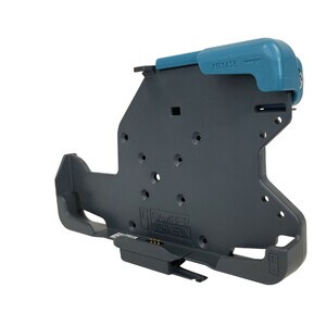 Gamber-Johnson Kabelgebundenes Cradle für Tablet-PC - Ladefunktion - Synchronisierfähigkeit - NFC - USB-Typ C, Pogo Pin