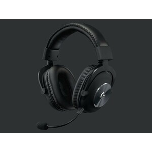 Logitech G PRO X 有线 头戴式 立体声 游戏用头戴式耳机 - 黑 - 双声道 - 头戴护耳式 - 35 欧姆 - 20 Hz 到 20 kHz - 200 cm 线缆 - 心形麦克风, 单向, 驻极体, 降噪 麦克风