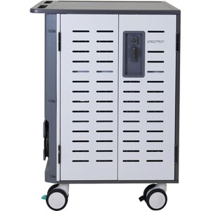 Ergotron Zip40 充电车 - 3 托架 - 115.67 kg 承载量 - 4 脚轮 - 127 毫米 脚轮尺寸 - 664.2 毫米 宽度 x 821.9 毫米 深度 x 1125 毫米 高度 - 灰, 白 - 为 40 设备