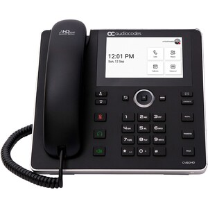 AudioCodes C450HD IP Phone - Corded - Corded - Wall Mountable - Black - VoIP - 2 x Network (RJ-45) - PoE Ports