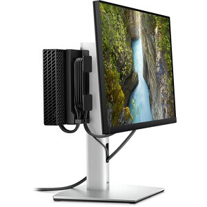 Dell MFS22 Height Adjustable All in One Stand - Up to 68.6 cm (27") Screen Support - 5.80 kg Load Capacity - Desktop - Silver