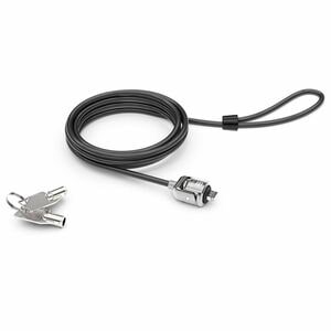 Compulocks Cable Lock For Computer, Notebook, Monitor, iMac - 1.83 m Cable - Patented T-bar/Keyed Alike - Black - Galvaniz