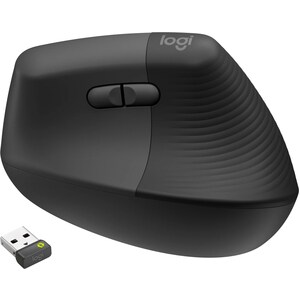 Logitech Lift Maus - Bluetooth/Radio-Frequenz - USB Typ-A - Optisch - 6 Taste(n) - 4 Programmable Button(s) - Graphit - Ka