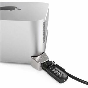 Compulocks Mac Studio Ledge Lock Adapter with Combination Cable Lock Silver - This powerful locking mechanism secures your