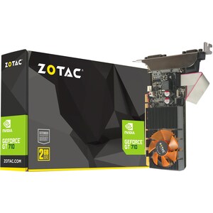 Zotac NVIDIA GeForce GT710 Grafikkarte - 2 GB DDR3 SDRAM - 954 MHz Core - 64 Bit Busbreite - PCI Express 2.0 - HDMI - VGA