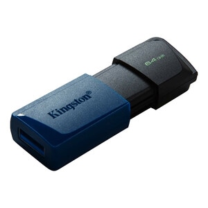 Kingston DataTraveler Exodia M DTXM 64 GB USB 3.2 (Gen. 1) Typ A Flash-Laufwerk - Schwarz, Blau - 1 Pack