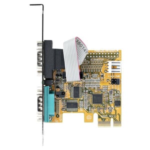 StarTech.com Serial Adapter - Low-profile Plug-in Card - PCI Express x1 - PC, Linux - 2 x Number of Serial Ports External