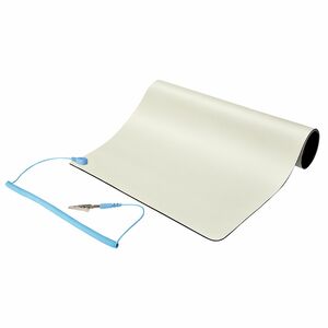 StarTech.com 11x18in Anti Static Mat, ESD Mat for Electronics Repair on Tables or Desks, Flexible Work Pad, Detachable Gro