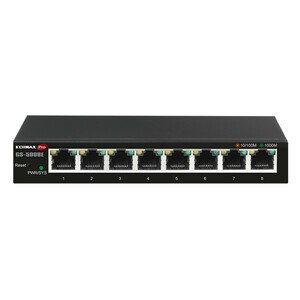 Switch Ethernet Edimax Pro GS-5008E 8 Porte Gestibile - Gigabit Ethernet - 10/100/1000Base-T - 2 Layer supportato - Coppia