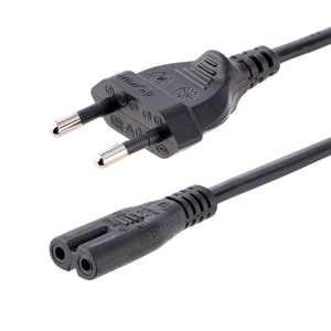 LAPTOP POWER CORD - 18 AWG EU PLUG TO C7 - 18AWG
