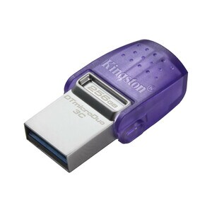 Kingston DataTraveler microDuo 3C DTDUO3CG3 256 GB USB 3.2 (Gen 1) Typ C, USB 3.2 (Gen. 1) Typ A Flash-Laufwerk - Lila - 2