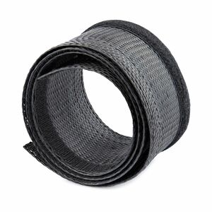 StarTech.com 10ft (3m) Cable Management Sleeve, Braided Mesh Wire Wraps/Floor Cable Covers, Computer Cable Manager/Cord Co