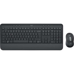 Logitech Signature MK650 Keyboard & Mouse - German - USB Plunger Wireless Bluetooth/RF Keyboard - 118 Key - Keyboard/Keypa