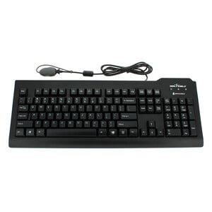 Seal Clean Glow# Backlit Keyboard w/ Key Locking Function - Dishwasher Safe - ANSI / QWERTY / US ENGLISH / 6' Long USB Cab