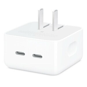 Apple 35 W AC适配器 - Space- 用于 iPhone, iPad, iPad mini, iPad Pro, iPad Air, MacBook, MacBook Air